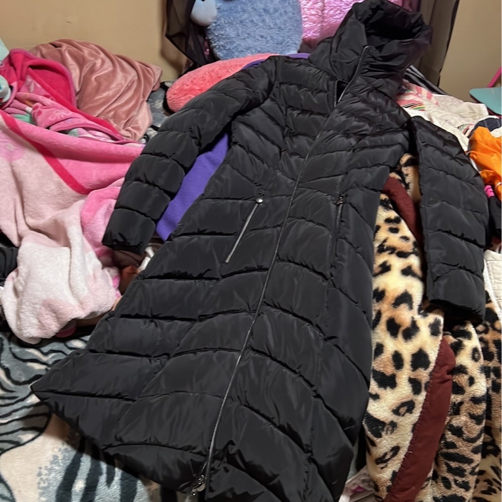 Size small LONG puffer jacket